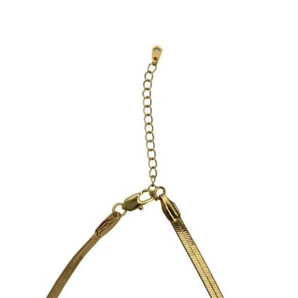 Gold Tone Snake Chain 40cm 15.75in NEW - Picture 3 of 3